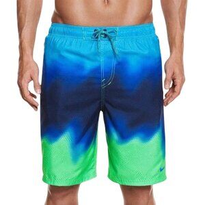 Nike Men’s Swim Trunks Liquid Haze Tie-Dye Blue/Green Size L
